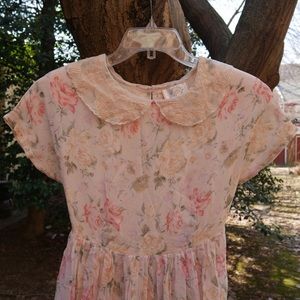 Vintage Pink Floral Maxi Dress by Ordinary Mary